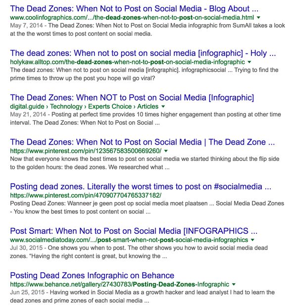 Articles about the social media dead zone