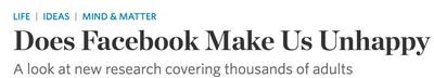 Unhappy facebook users - Marketers and Academics are looking in the wrong place.