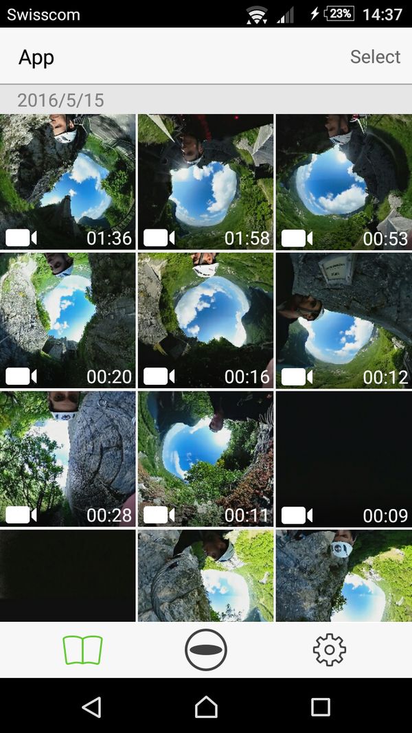 You can review the footage instantly